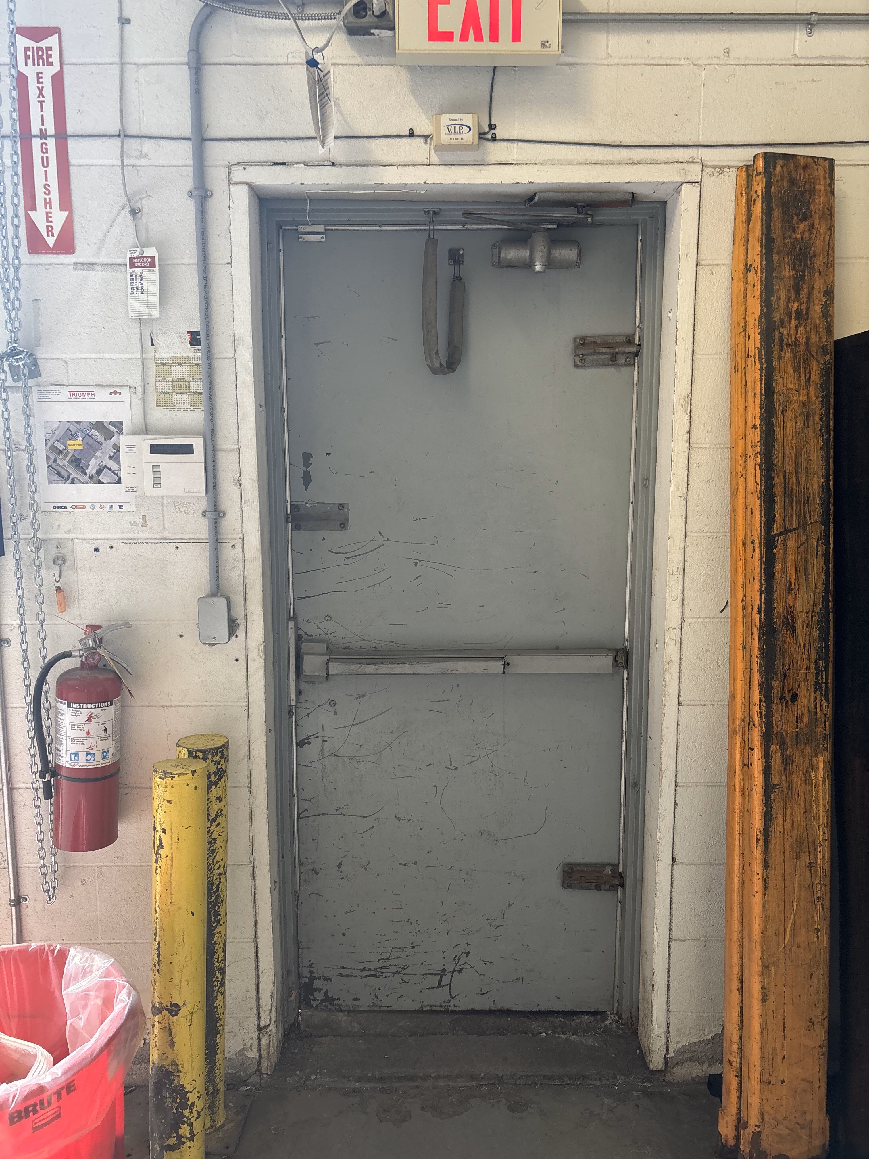 inside back door